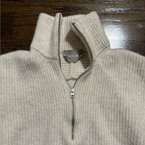 Everlane Felted Merino Half-Zip Sweater